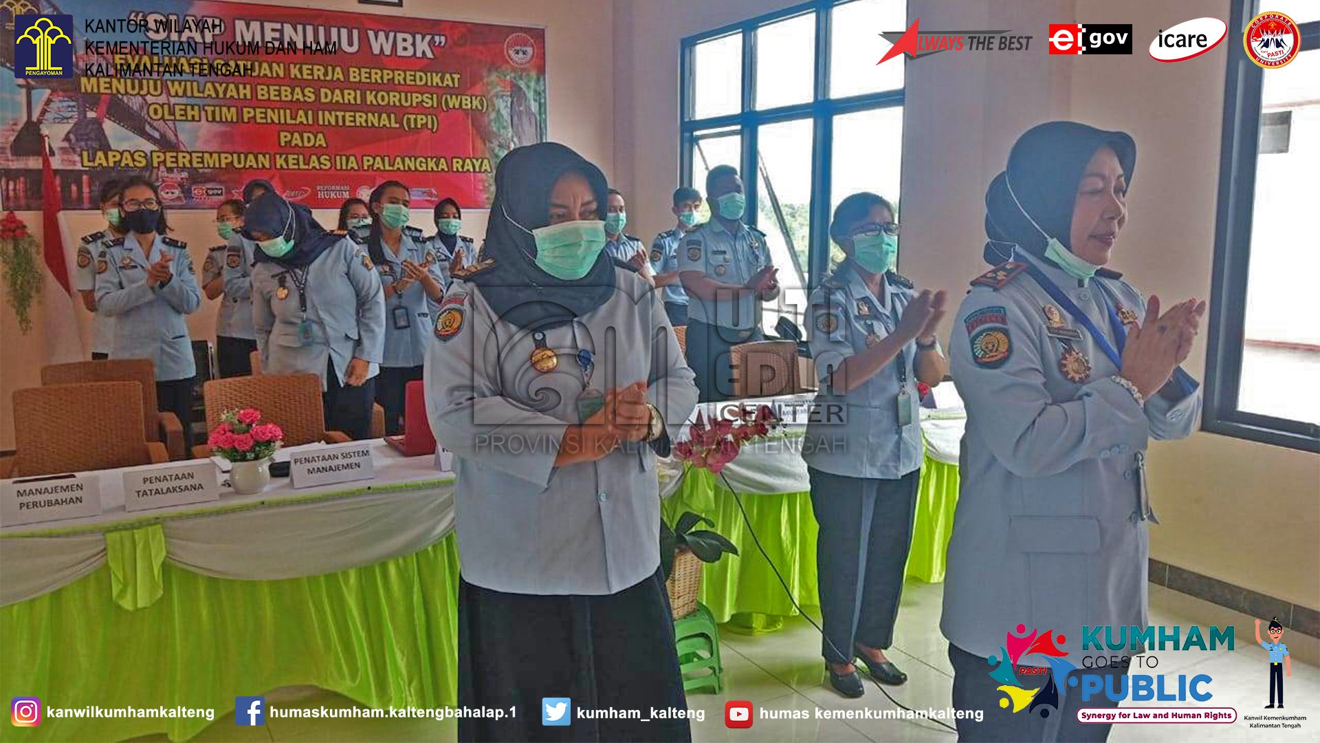 Tim Penilai Internal Inspektorat Jenderal Kementerian Hukum dan HAM Apresiasi Keseriusan Lapas Perempuan Palangka Raya