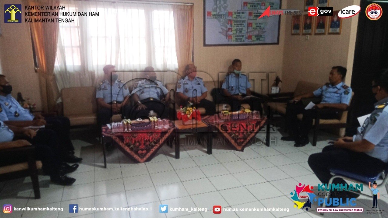 Kalapas Sampit Pimpin Rapat Persiapan Penilaian Zona Integritas Menuju WBK/WBBM Oleh Tim Penilai Internal