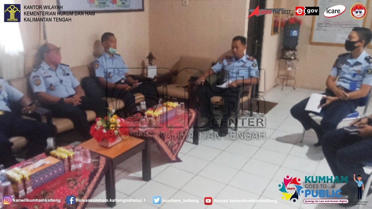 Kalapas Sampit Pimpin Rapat Persiapan Penilaian Zona Integritas Menuju WBK/WBBM Oleh Tim Penilai Internal