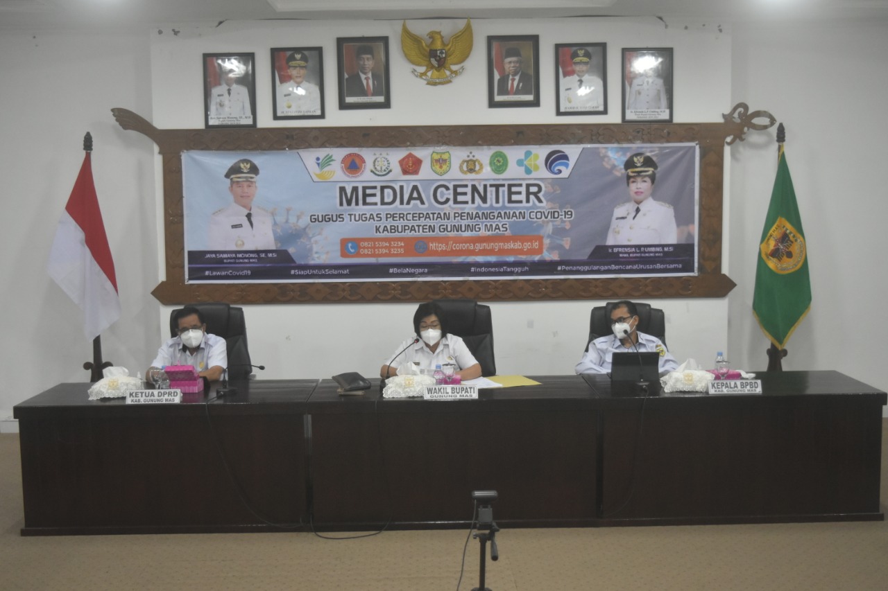 Wabup Gumas Angkat Bicara pada Rakor Evaluasi Penanganan Covid-19