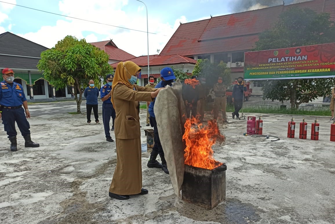 BPSDM Prov. Kalteng Gelar Pelatihan K3, Pencegahan dan Penanggulangan Kebakaran 