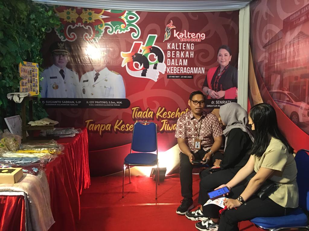 Berikan Layanan Pemeriksaan Gratis, RSJ Kalawa Atei Meriahkan Kalteng Expo 2023