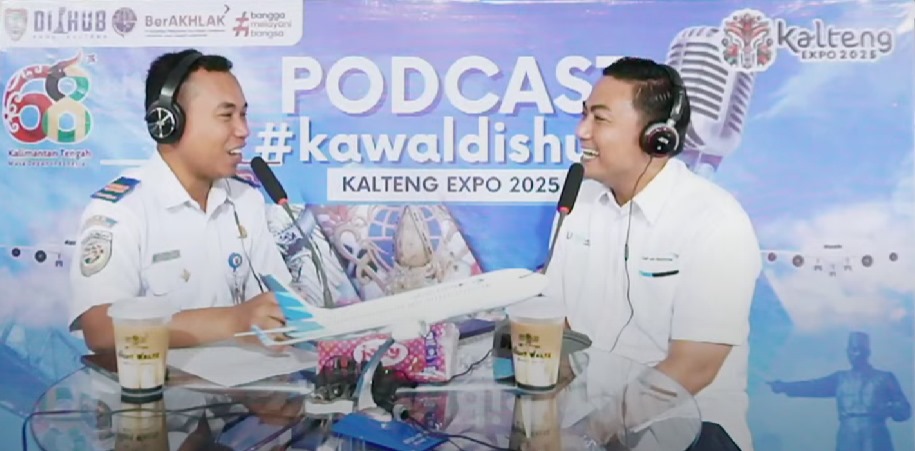 Angkat Topik Peran Maskapai dalam Konektivitas dan Pertumbuhan Daerah, Dishub Prov. Kalteng Gelar Podcast