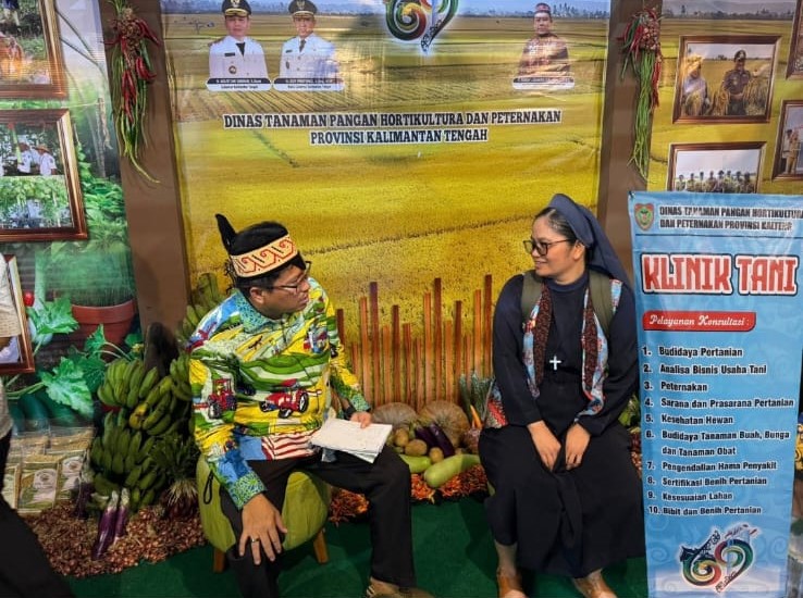 Dinas TPHP Provinsi Kalteng Promosikan Produk Pangan Bermutu dan Layanan Klinik Tani pada Kalteng Expo 2026