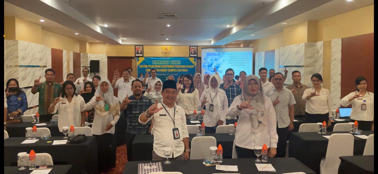DLH Prov. Kalteng Gelar Bimtek Sistem Pelaporan Elektronik Perizinan Bidang Lingkungan Hidup Instansi