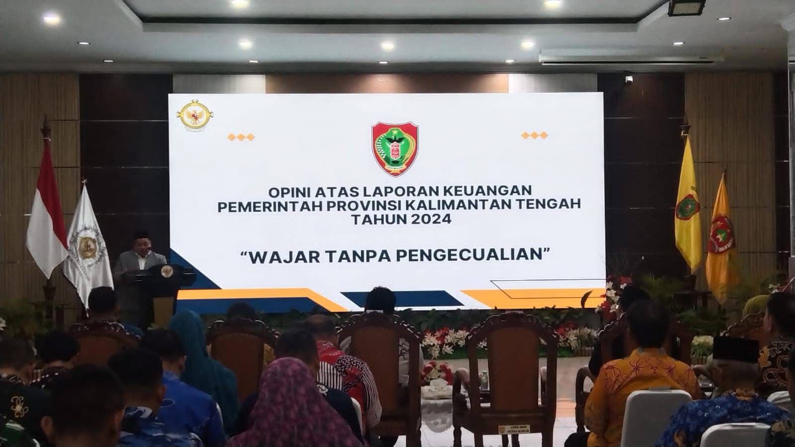 Bupati Seruyan Hadiri Penyerahan LHP Pemprov Kalteng Tahun 2024 di Kobar
