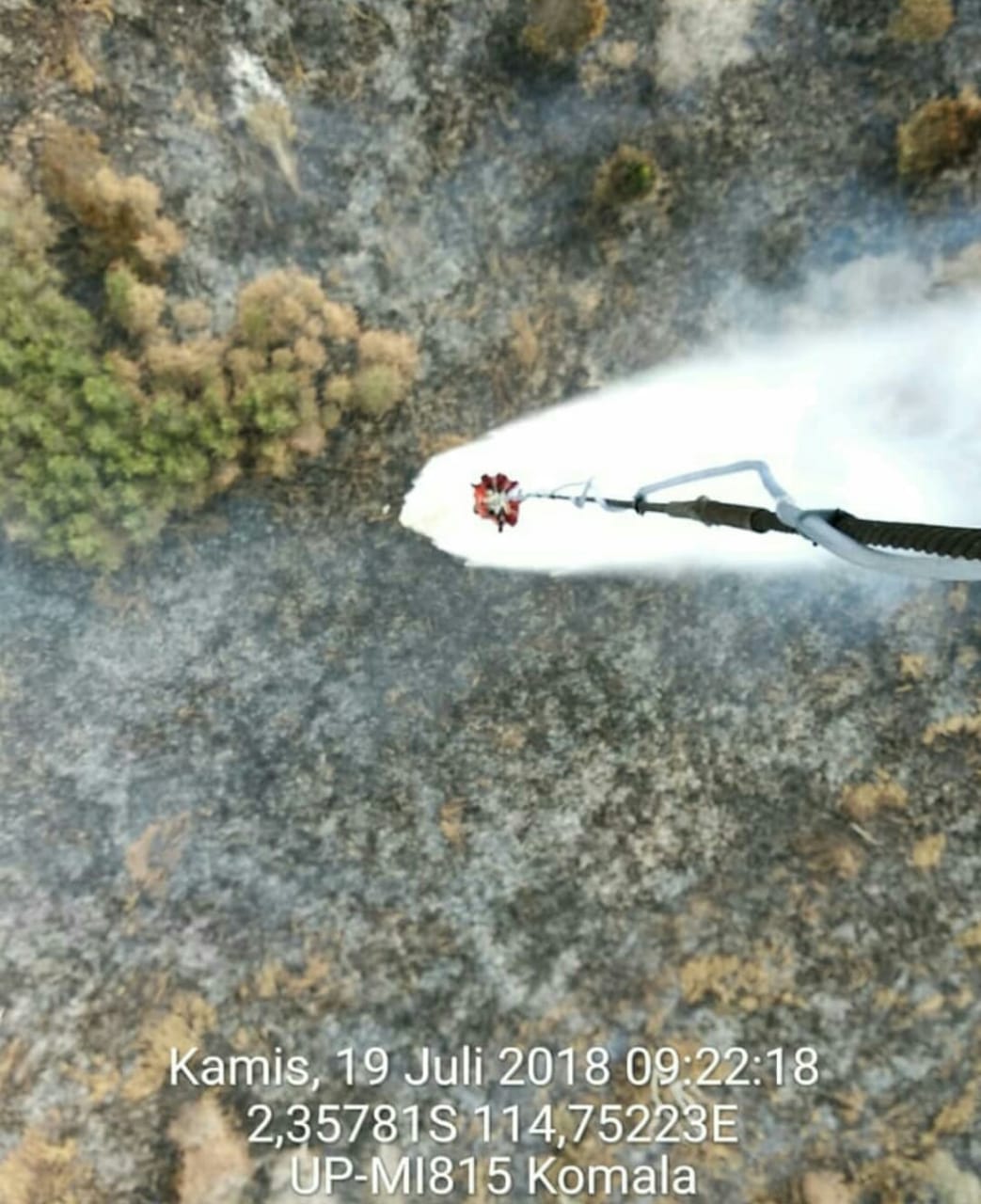 Kalteng Mengalami Kebakaran Hutan dan Lahan di Sejumlah Titik