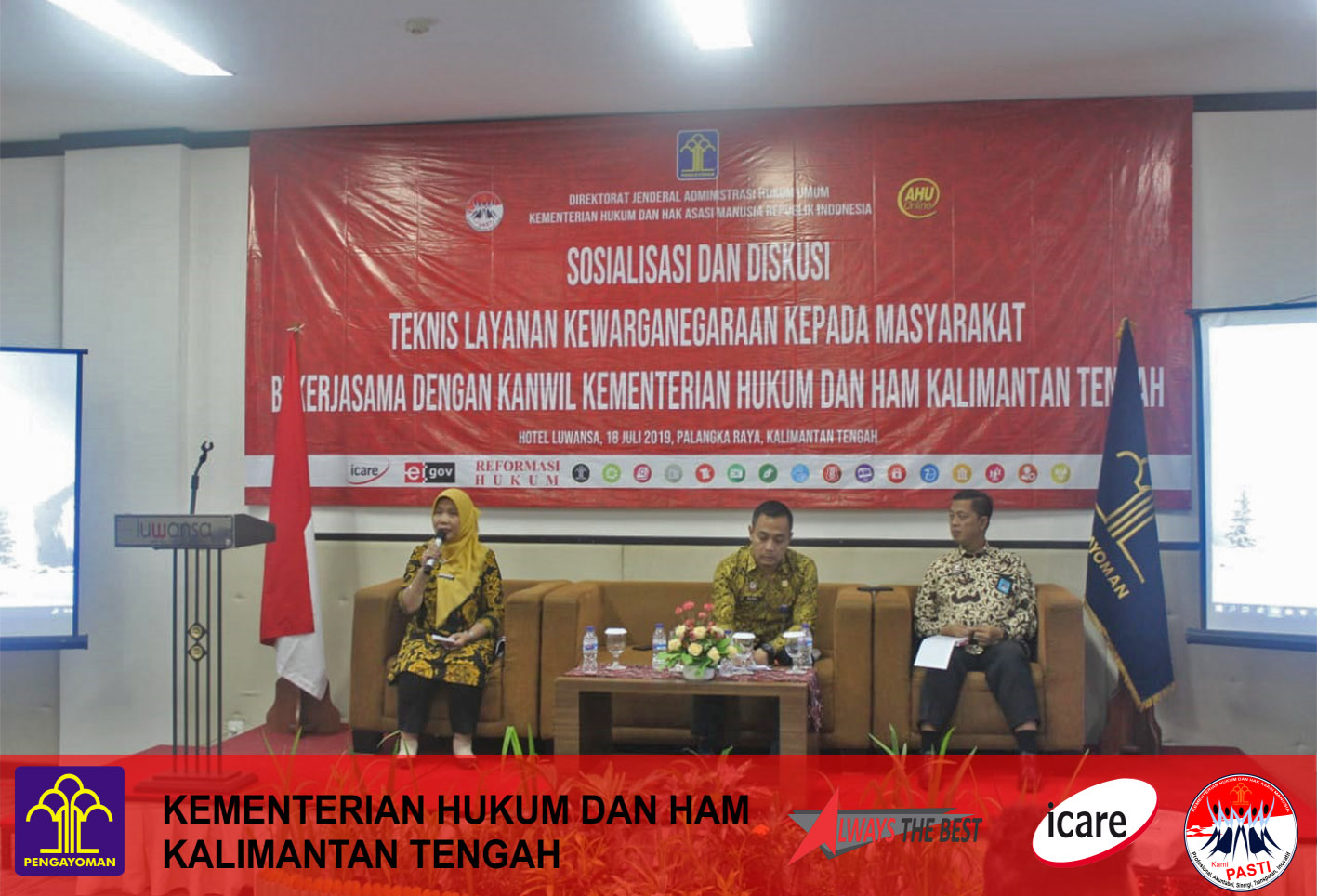 Kanwil Kalteng Laksanakan Diskusi Teknis Layanan Kewarganegaraan