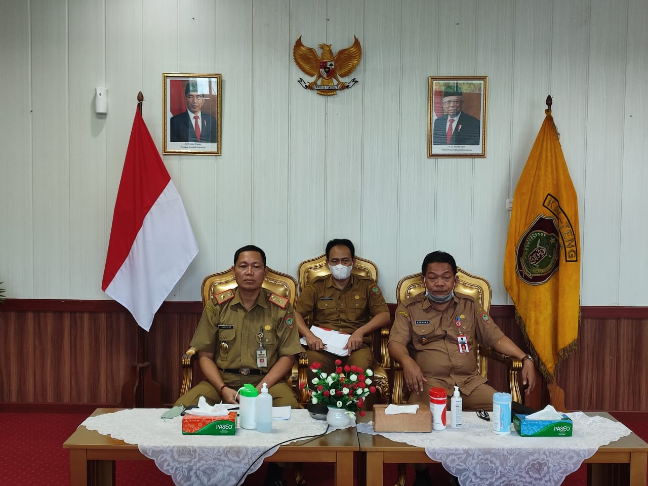 Sahli Gubernur Kalteng Bidang Ekonomi, Keuangan, dan Pembangunan Yuas Elko Hadiri Pertemuan Pembahasan Progres Pemerintah Daerah Dalam Melakukan Percepatan P3DN 