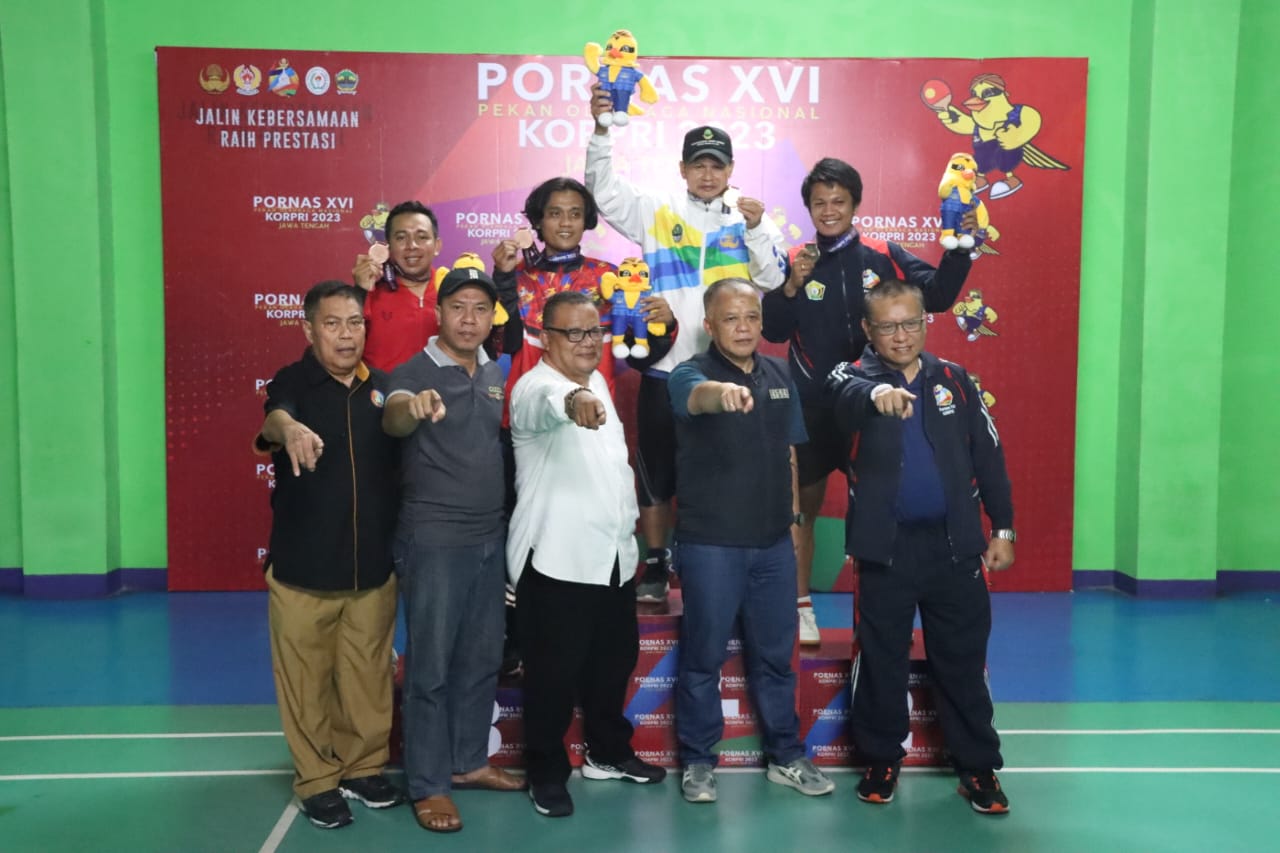 Atlet Tenis Meja Asal Sukamara Berhasil Raih Medali Perunggu pada PORNAS KORPRI XVI 2023