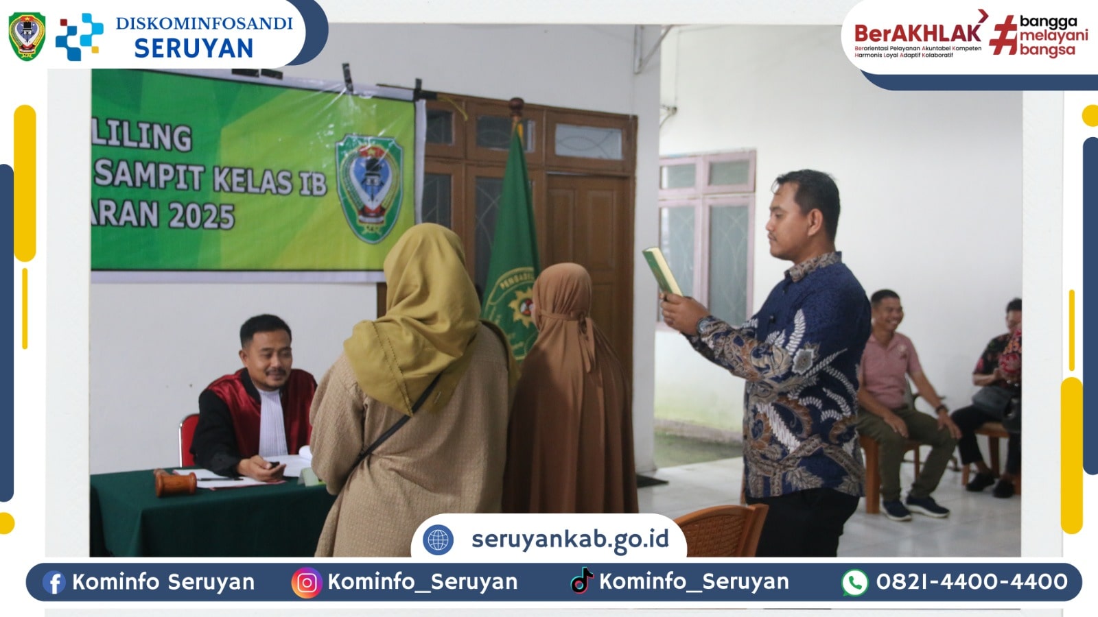 Kecamatan Seruyan Hilir Bersama Pengadilan Negeri Sampit Gelar POSBAKUM dan Sidang Keliling