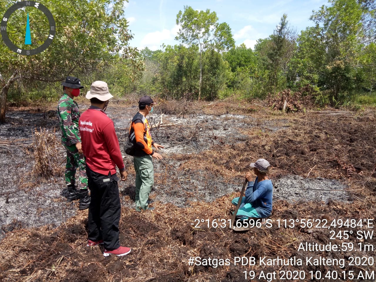 Satgas PDB Lakukan Upaya Penanganan Karhutla