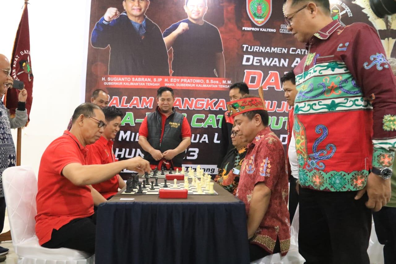Open Turnamen Catur Dewan Adat Dayak (DAD) Cup Tahun 2023, Resmi Dibuka