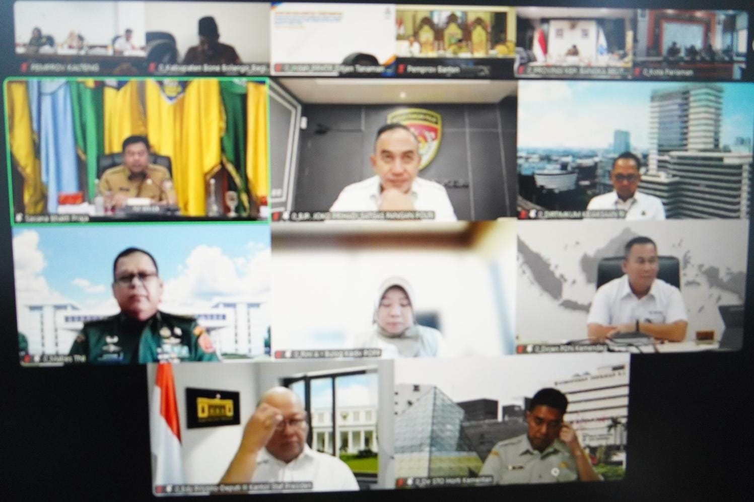 Plh Karo Ekonomi Fanny Kartika Octavianti Hadiri Rakor Pengendalian Inflasi Tahun 2024 Secara Virtual