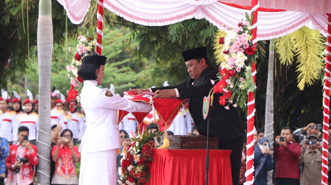 Kepala BKD Prov. Kalteng Hadiri Upacara Peringatan Hari Ulang Tahun ke-79 RI