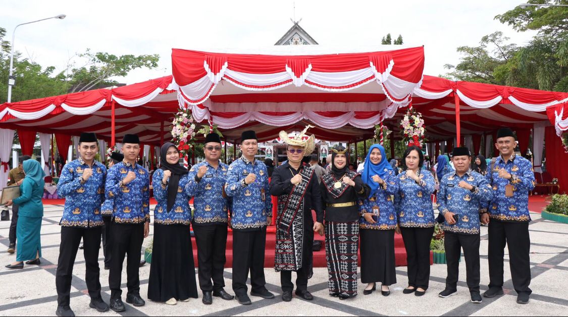 Kepala BKD Prov. Kalteng Hadiri Upacara Peringatan Hari Ulang Tahun ke-79 RI
