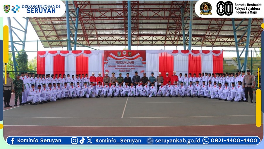 Bupati Seruyan Kukuhkan Paskibraka 2025, Putra-Putri Terbaik Siap Kibarkan Merah Putih