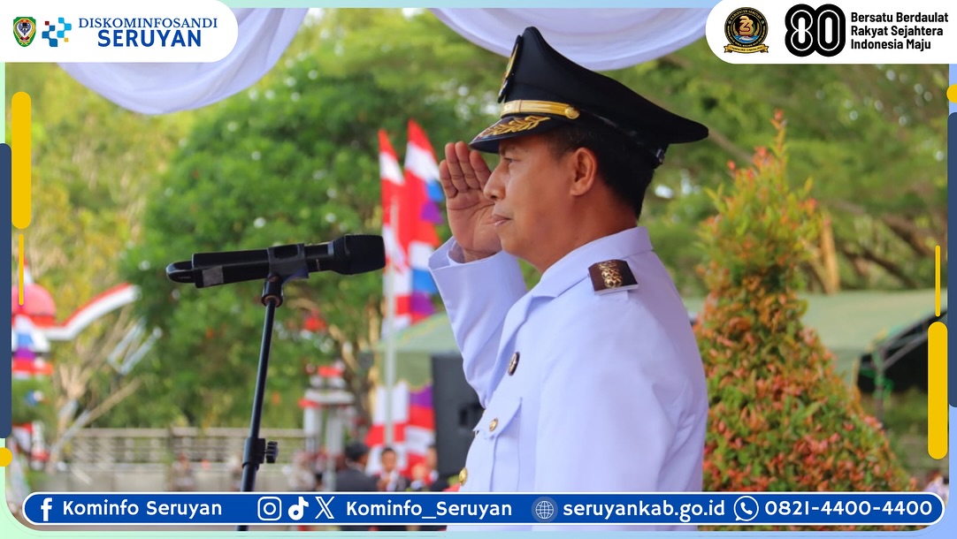 Upacara Penurunan Sang Merah Putih di Seruyan Tutup Rangkaian HUT Ke-80 RI