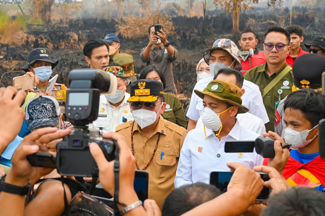 Gubernur Kalteng Sambut Menteri Kehutanan, Perkuat Kesiapsiagaan dan Penanganan Karhutla