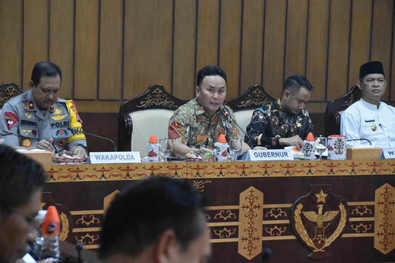 Arahan Gubernur Kalteng Selaku Komandan Penanganan Tanggap Darurat Bencana Karhutla