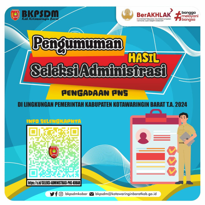 Pemkab Kobar Umumkan Hasil Seleksi Administrasi Pengadaan PNS