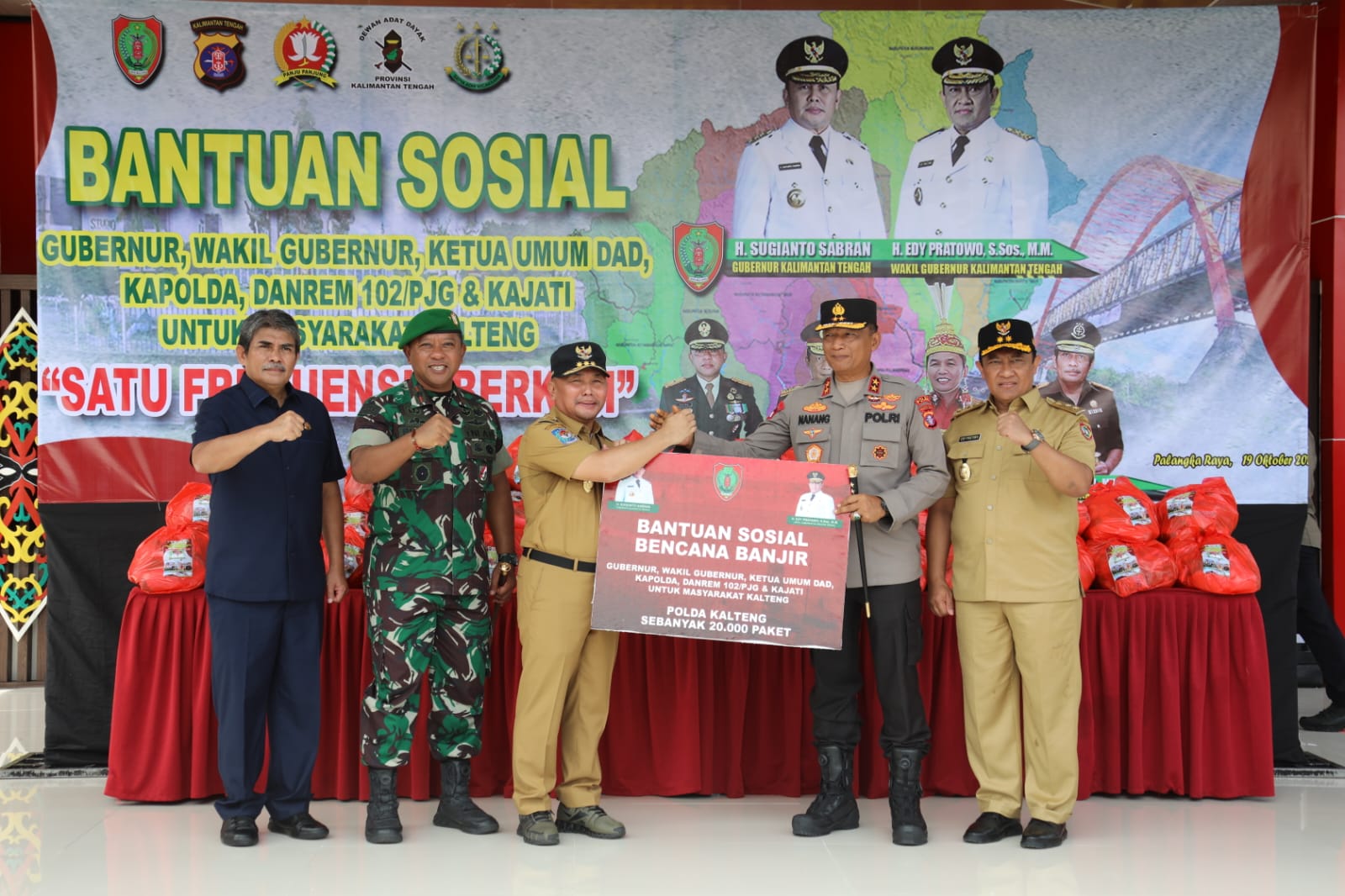 Tangani Dampak Banjir, Gubernur Kalteng Sugianto Sabran Sinergi dengan Forkopimda dalam Satu Gerak ``Satu Frekuensi-Berkah``