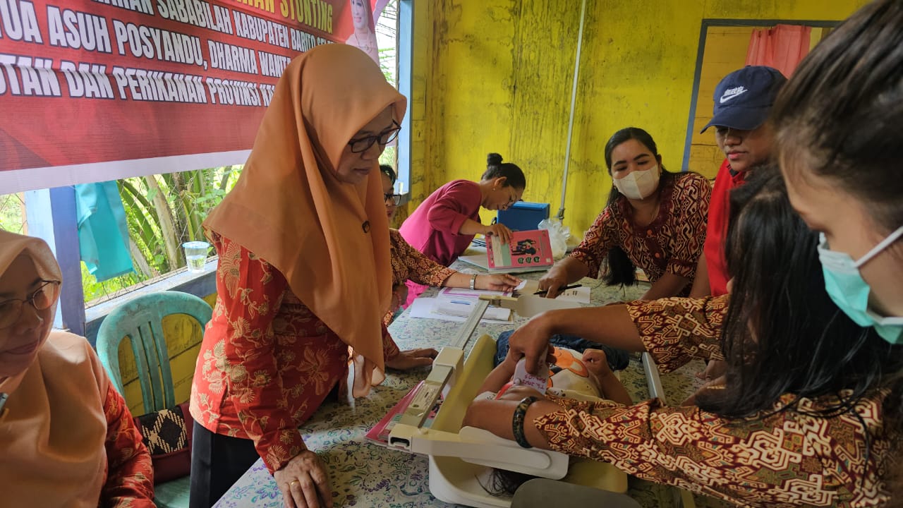Dislutkan Prov. Kalteng Dampingi Posyandu Akasia Barsel, Perkembangan Anak Asuh Membaik