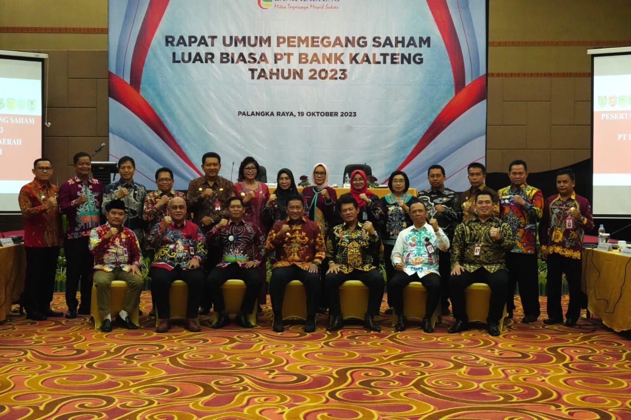 Wagub Kalteng Edy Pratowo Hadiri RUPS Luar Biasa Tahun 2023 PT. Bank Kalteng