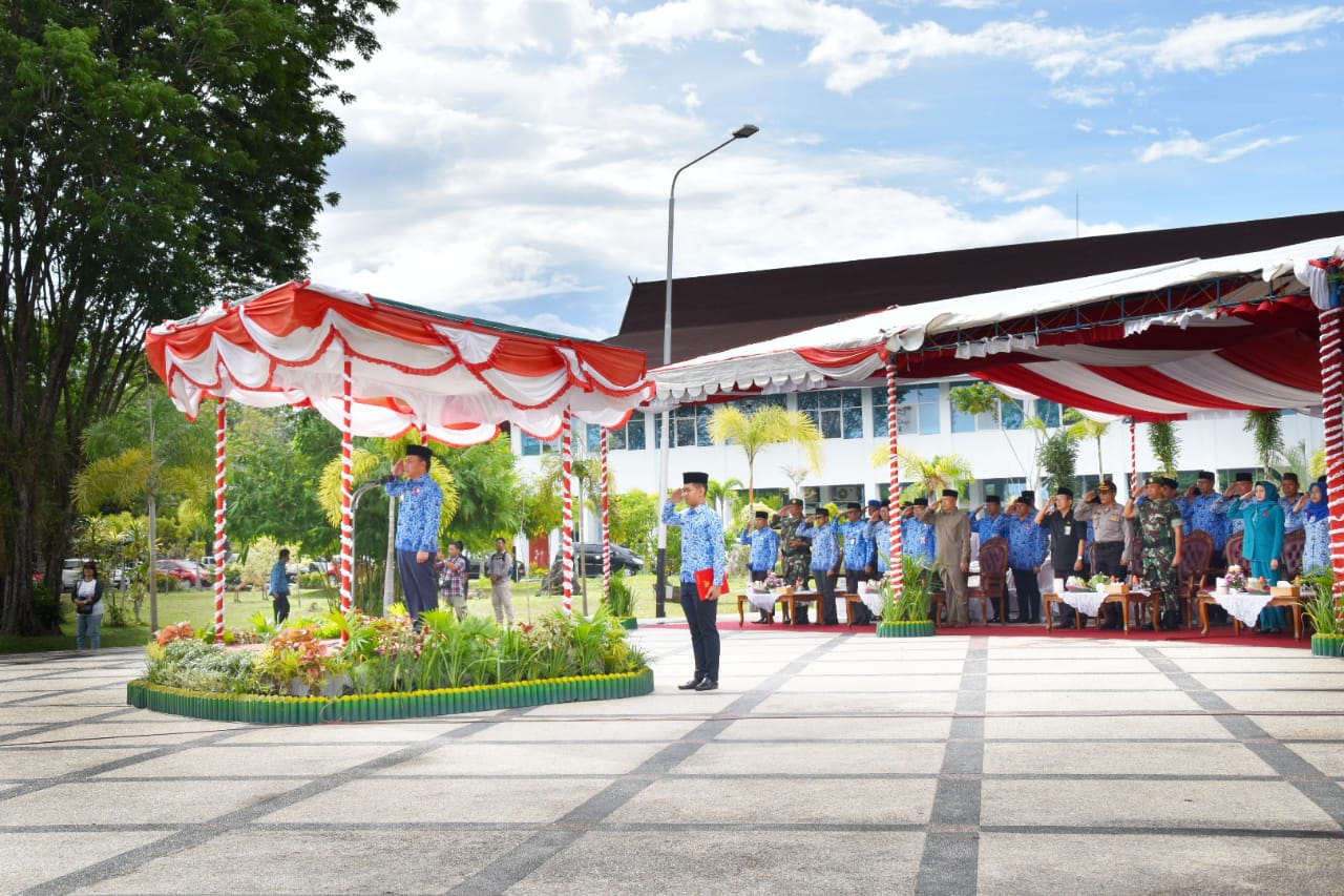 Pemprov Kalteng Gelar Upacara Gabungan Hasupa Hasundau Dalam Rangka Peringatan HKN Ke-54
