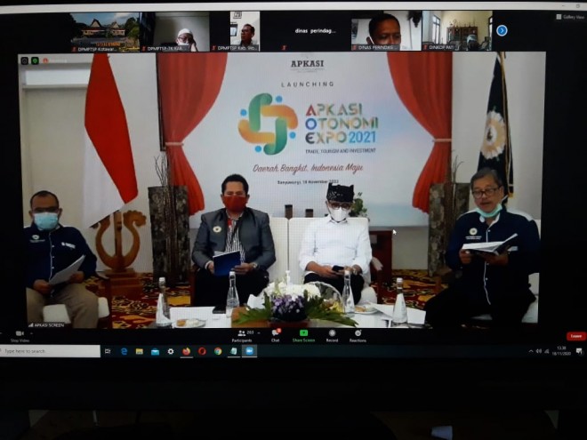 Ikuti Launching AOE 2021, Dinas PMPTSP Kobar Siap Berpartisipasi