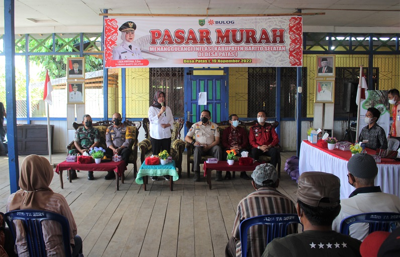 Pemkab Barito Selatan Kembali Gelar Pasar Murah di Desa Patas 1