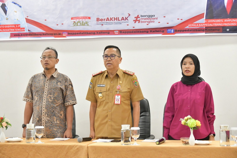 Kepala Bappedalitbang Prov. Kalteng Buka FGD Penyusunan Program dan Kegiatan Dalam RPJMD dan RKPD