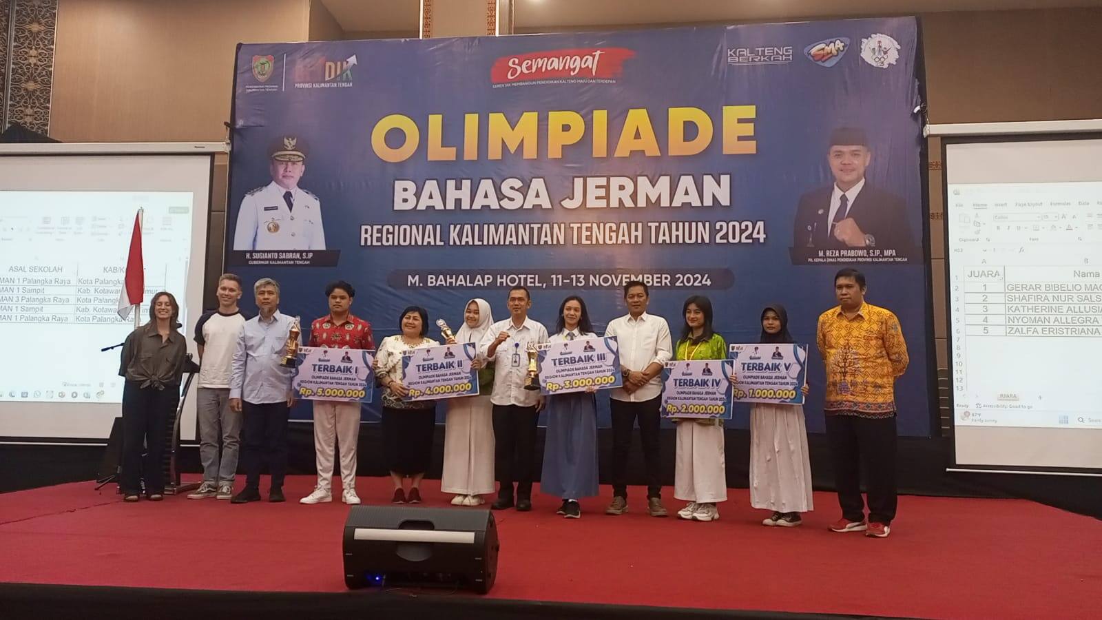 Olimpiade Bahasa Jerman Regional Kalteng 2024 Resmi Ditutup, Peserta Siap Bertarung di Tingkat Nasional