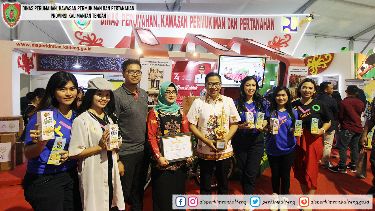 Dinas Perkimtan Provinsi Kalteng Raih Stand Terbaik II Kalteng Trade Expo 2019