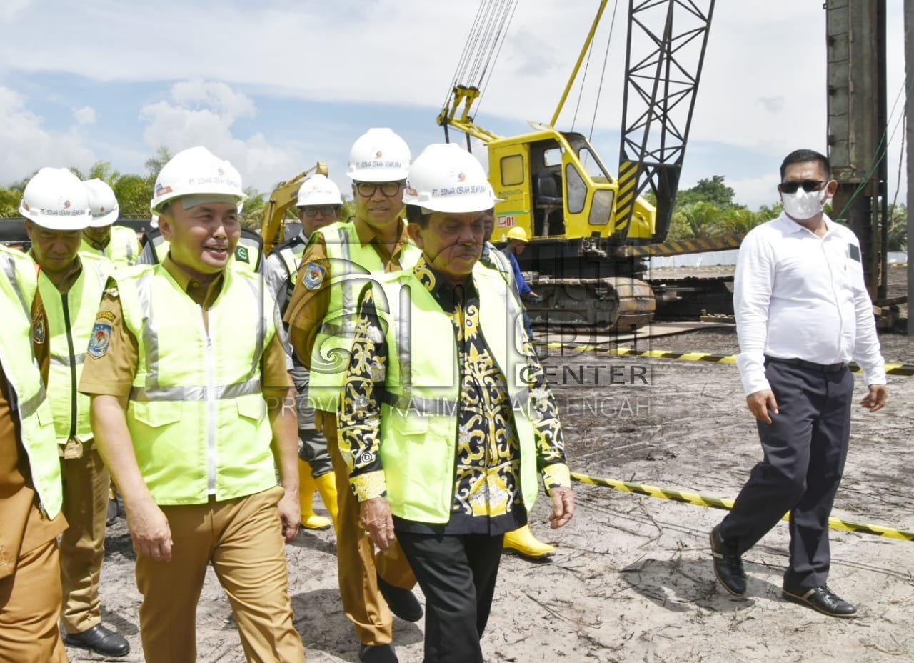Tonggak Sejarah, Gubernur Kalteng Sugianto Sabran Lakukan Pemancangan Tiang Perdana Pembangunan RSUD Wilayah Barat