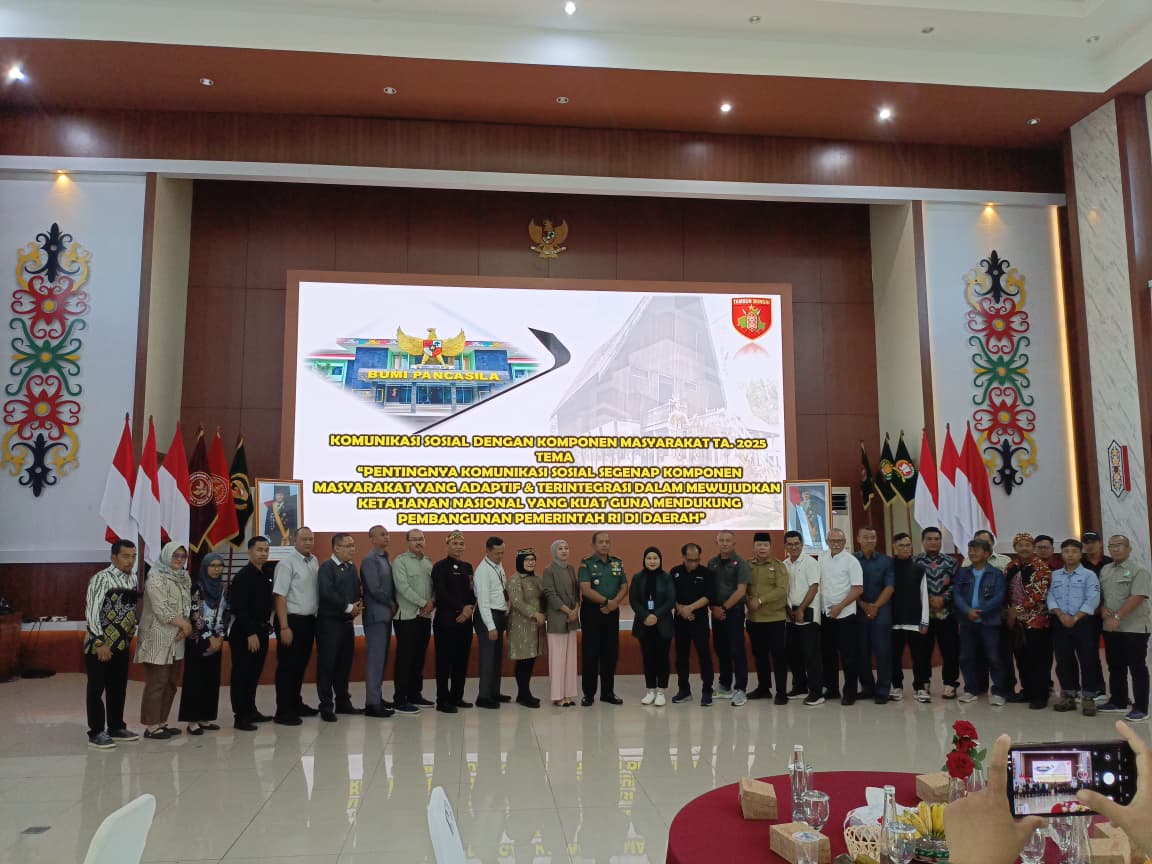 Kodam XXII/TB Bangun Sinergi Lintas Sektor Lewat Kegiatan Komunikasi Sosial