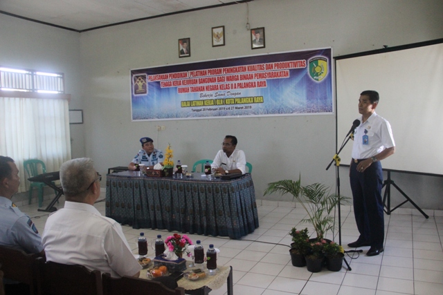 Rutan Palangka Raya Gelar Diklat Kualitas dan Produktivitas Tenaga Kerja Kejuruan Bangunan bagi WBP
