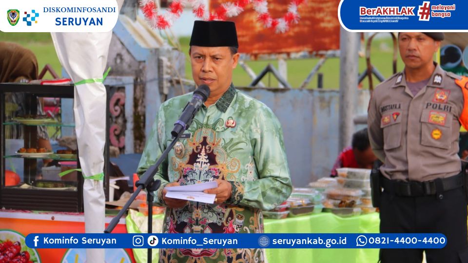 Semarak Ramadan di Kuala Pembuang, Wabup Seruyan Resmikan Pasar Ramadan 1447 H Pusat UMKM