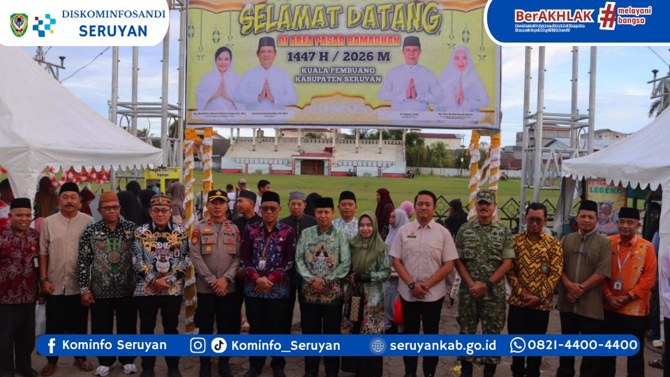 Semarak Ramadan di Kuala Pembuang, Wabup Seruyan Resmikan Pasar Ramadan 1447 H Pusat UMKM