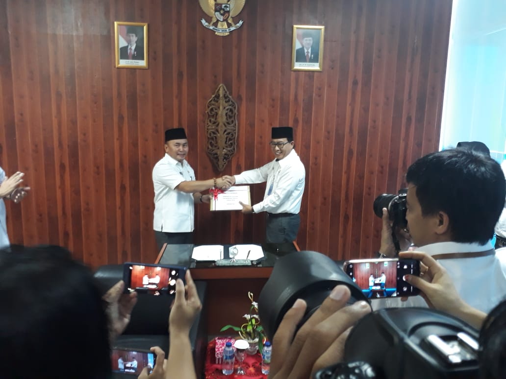 Gubernur Serahkan LKPD Unaudited Tahun Anggaran 2018 Kepada BPK RI Perwakilan Kalteng