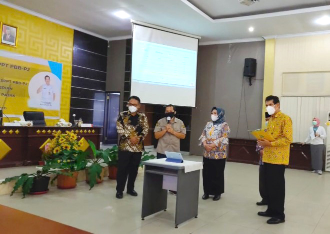 Mudahkan Pelayanan Pajak, Bapenda Kobar Launching Aplikasi e-SPPT PBB-P2