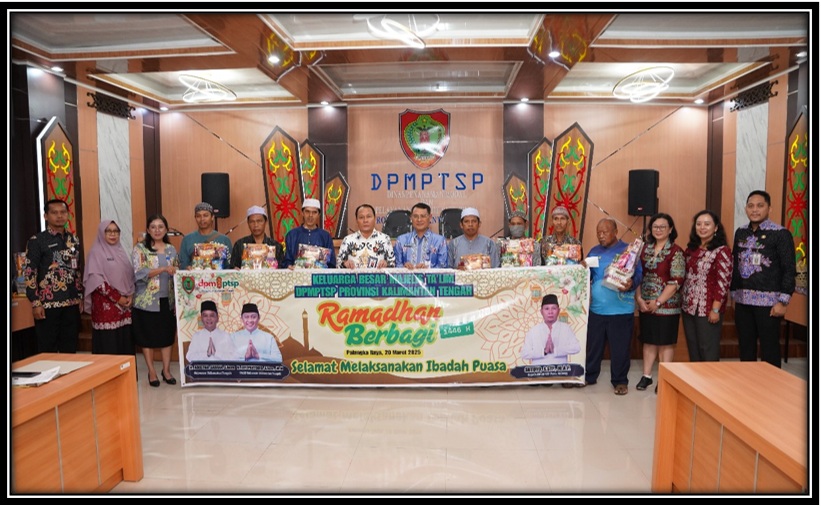 Menjelang Akhir Ramadan 1446 H, Majelis Taklim DPMPTSP Prov. Kalteng Berbagi Untuk Sesama