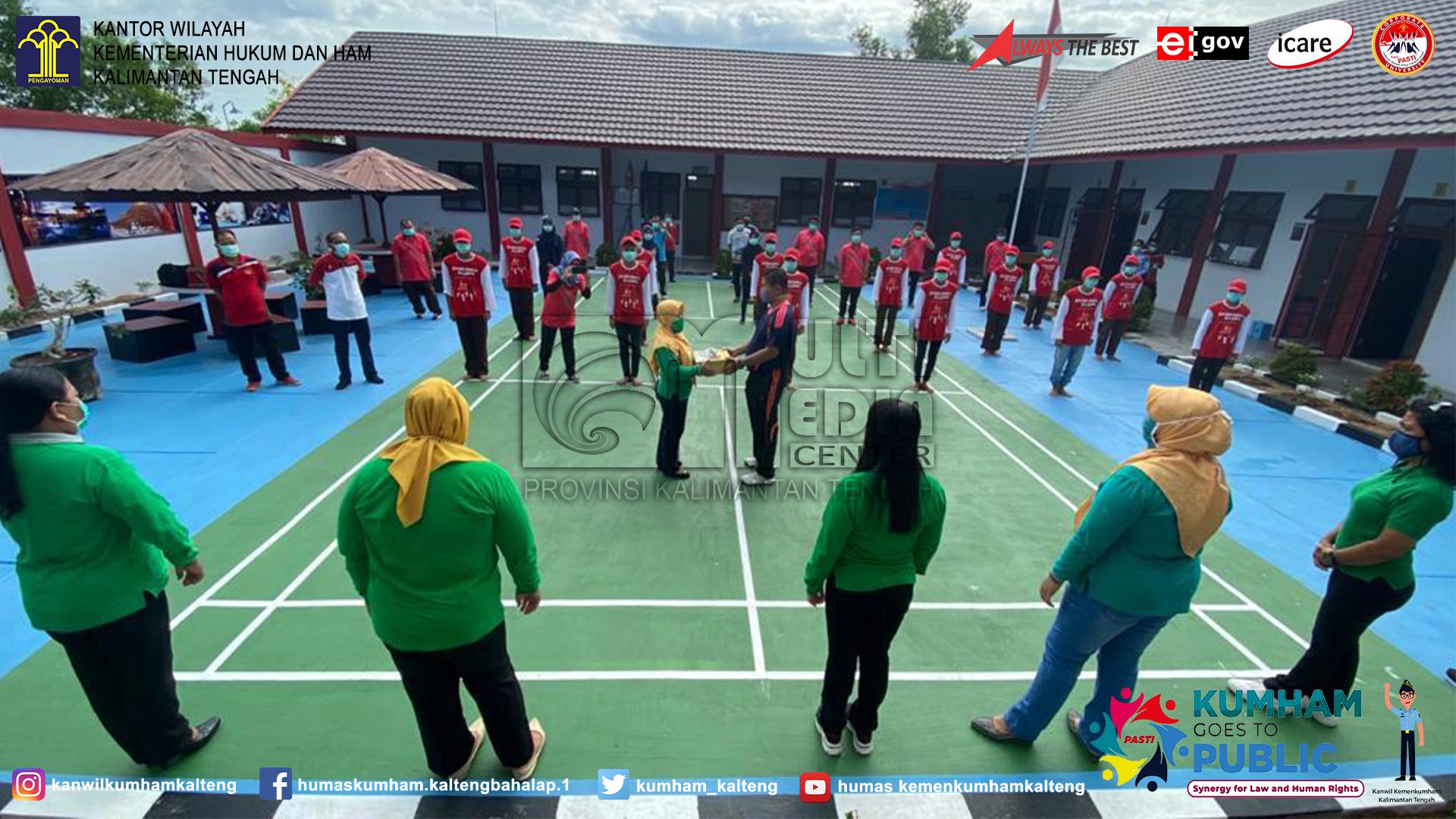 Peduli Covid-19 , Pipas Kunjungi Dan Berikan Bantuan APD Kepada Anak di LPKA Palangka Raya