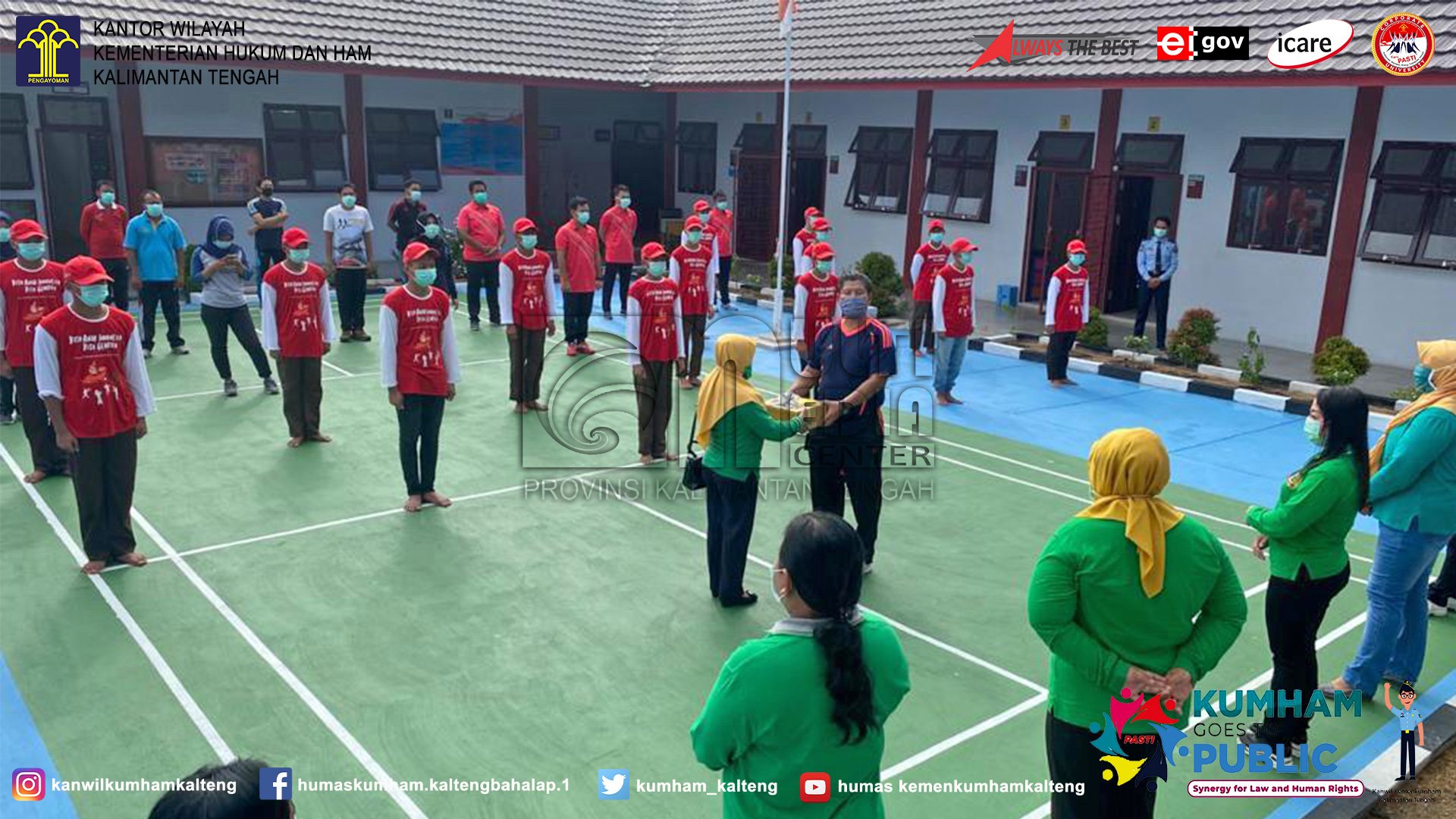 Peduli Covid-19 , Pipas Kunjungi Dan Berikan Bantuan APD Kepada Anak di LPKA Palangka Raya