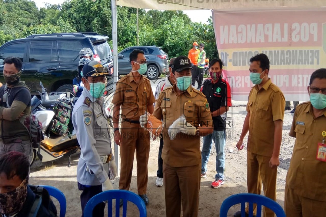 Bupati Pulang Pisau Pantau Poslap Desa Mintin dan Desa Gohong