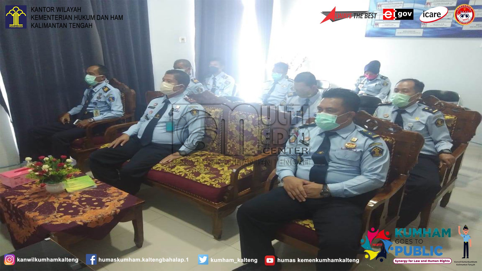 LPKA Palangka Raya Ikuti Teleconference Menteri Hukum dan HAM  RI