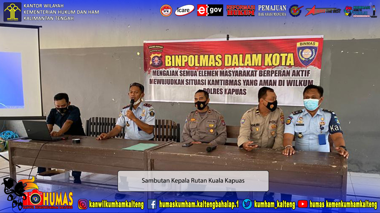 Rutan Kuala Kapuas Kedatangan Jajaran Polres Kapuas, Berikan Sosialisasi Kamtibmas