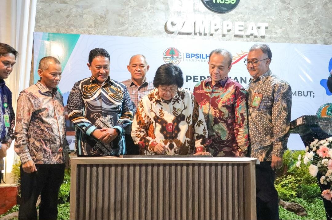 Menteri LHK Resmikan Pusat Informasi Standar dan IPTEK Gambut Camppeat KHDTK Tumbang Nusa, Pulang Pisau