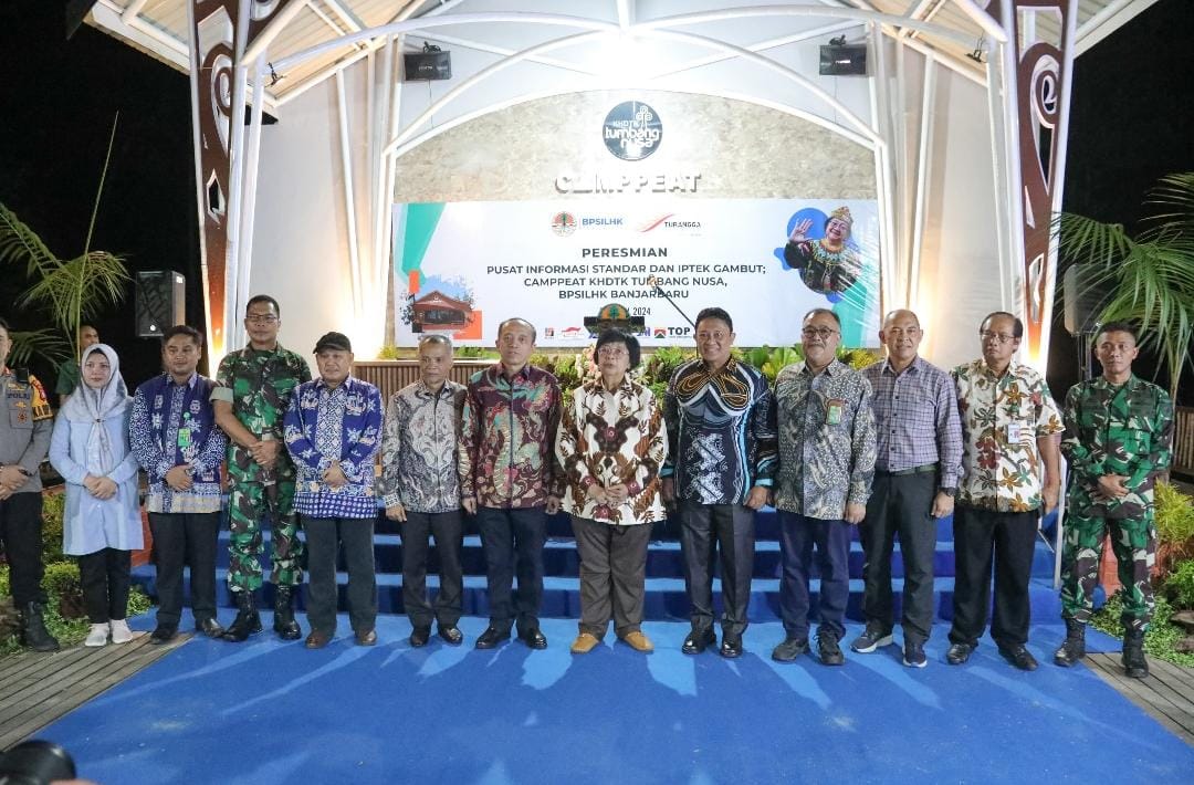 Menteri LHK Resmikan Pusat Informasi Standar dan IPTEK Gambut Camppeat KHDTK Tumbang Nusa, Pulang Pisau