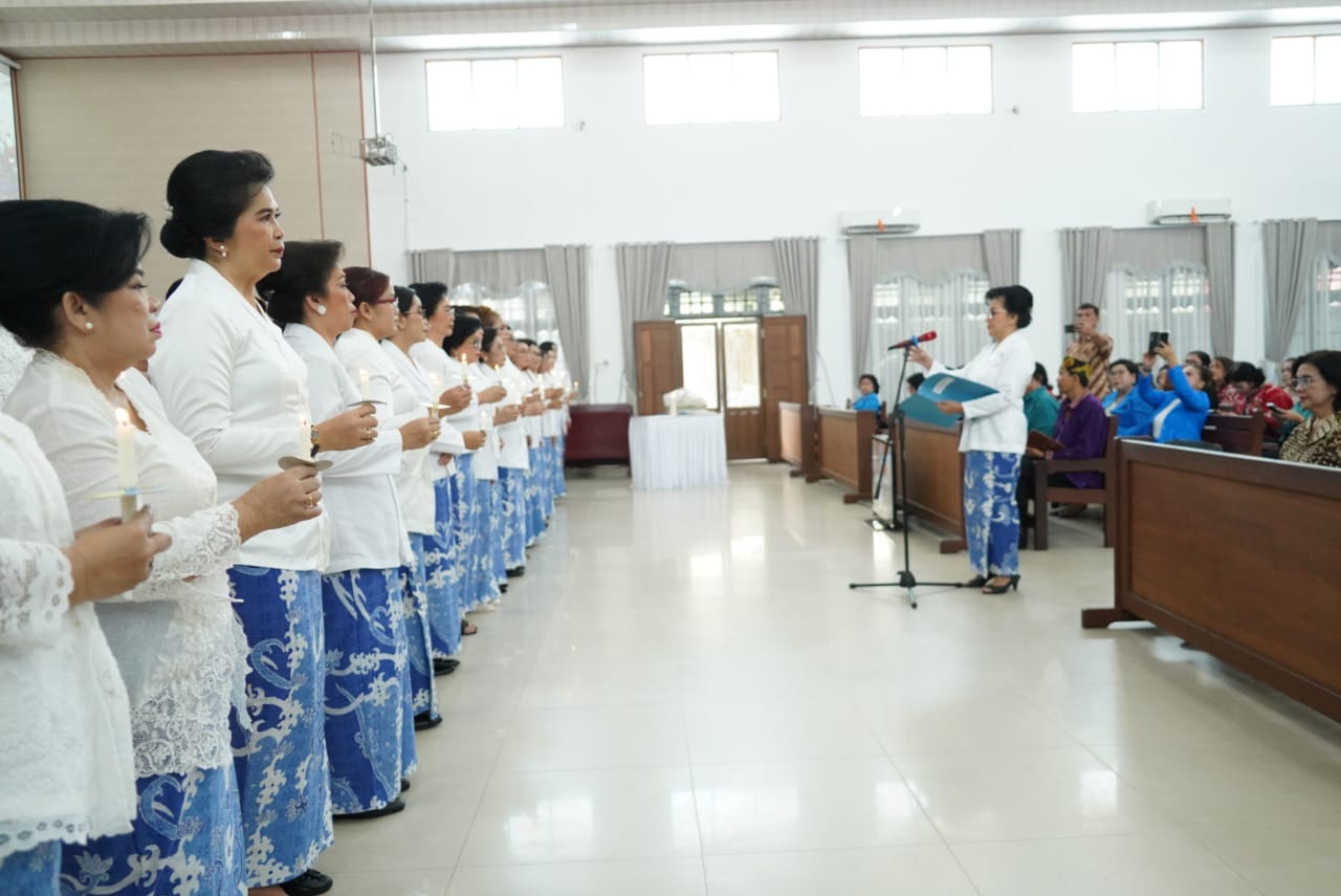 Pengurus DPD Persatuan Wanita Kristen Indonesia Kalteng Masa Bakti 2023-2028 Resmi Dilantik